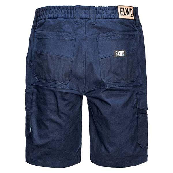 navy elwd elastic utility shorts