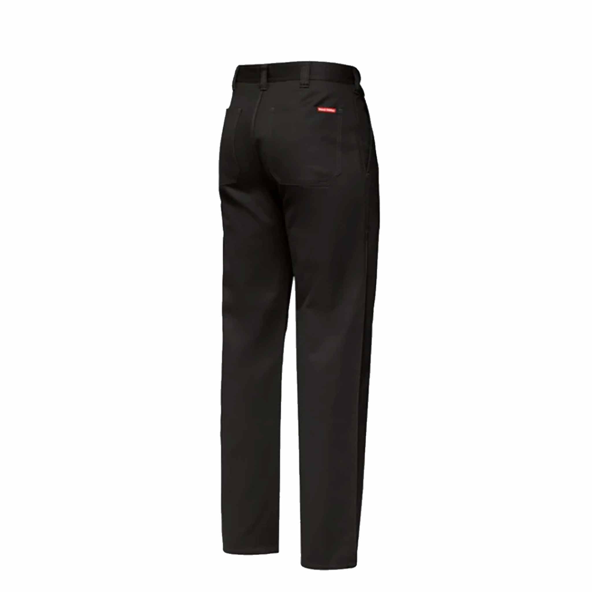 black foundations cotton drill pant