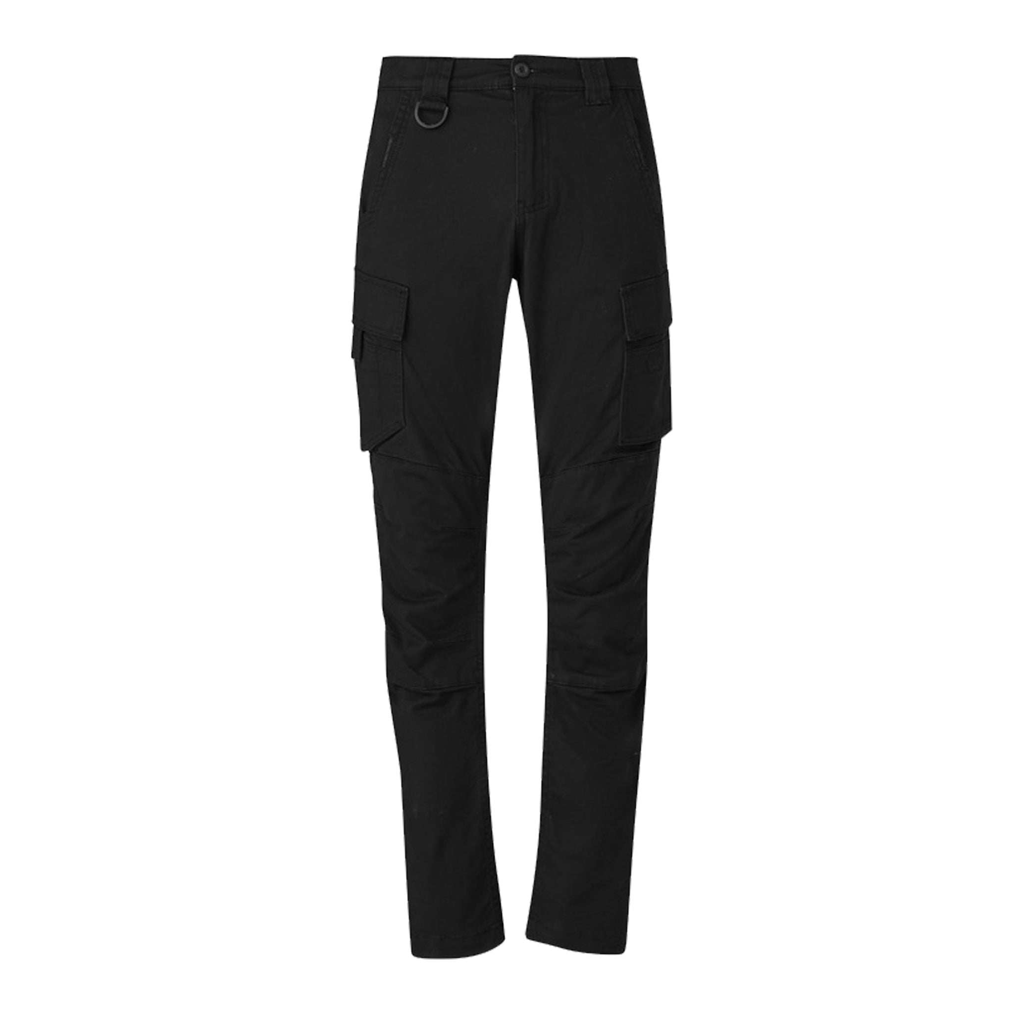 mens streetworx curved cargo pant in black