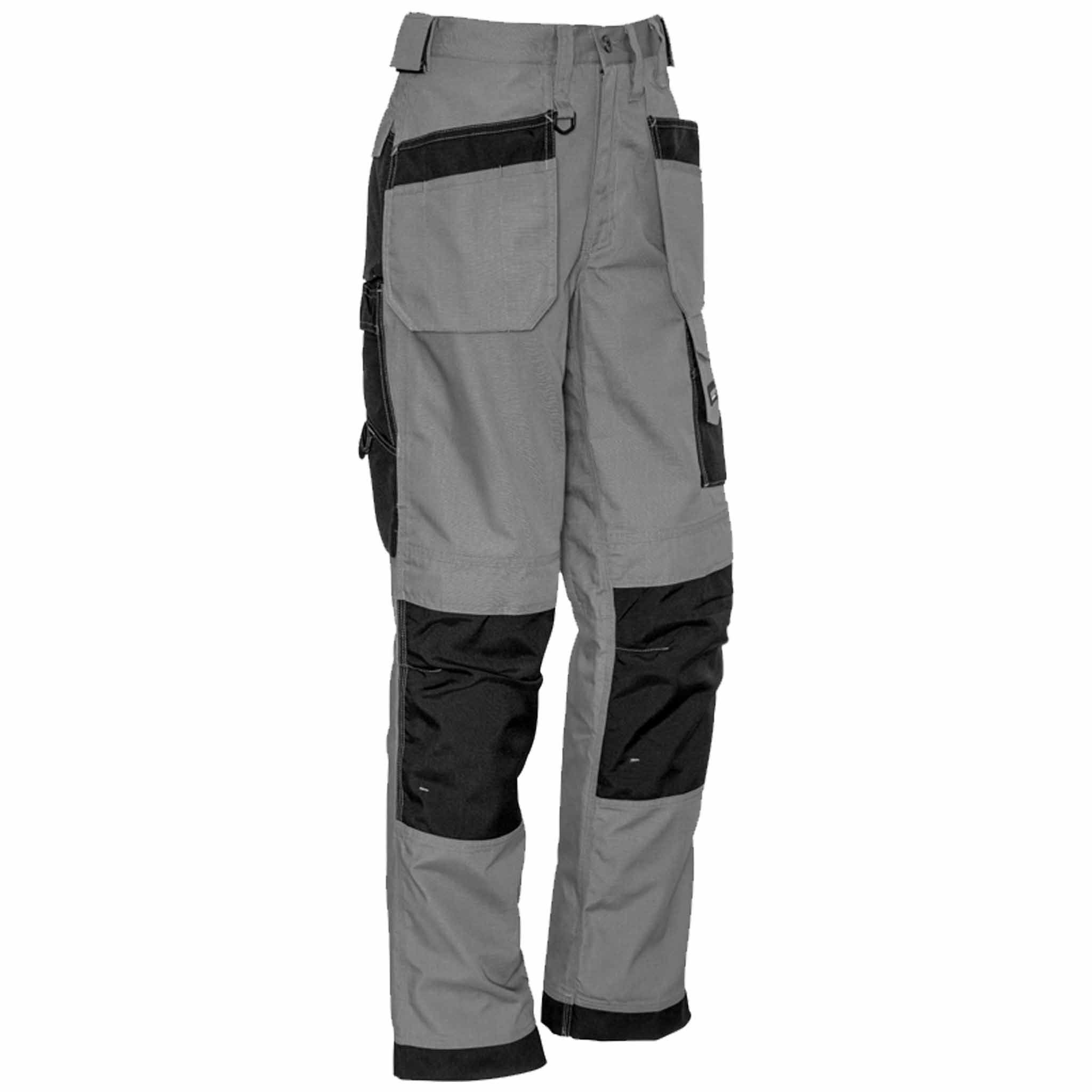 SYZMIK ULTRALITE MULTI-POCKET PANT - ZP509-GREY-BLACK