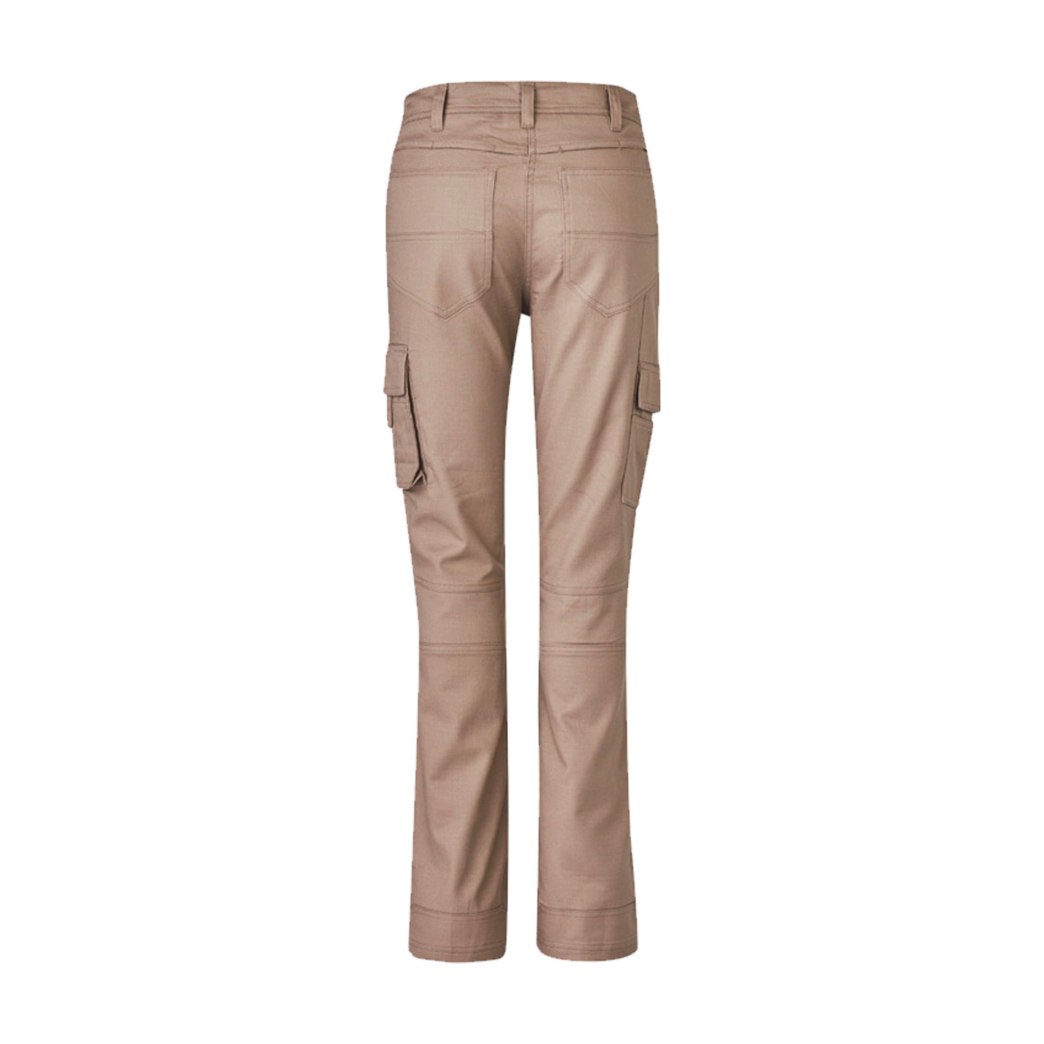 syzmik ladies rugged cooling pant in khaki