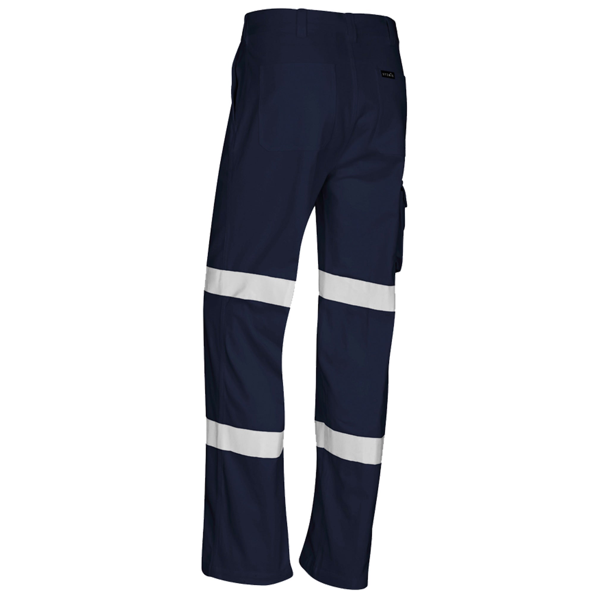 back of navy bio motion taped pant