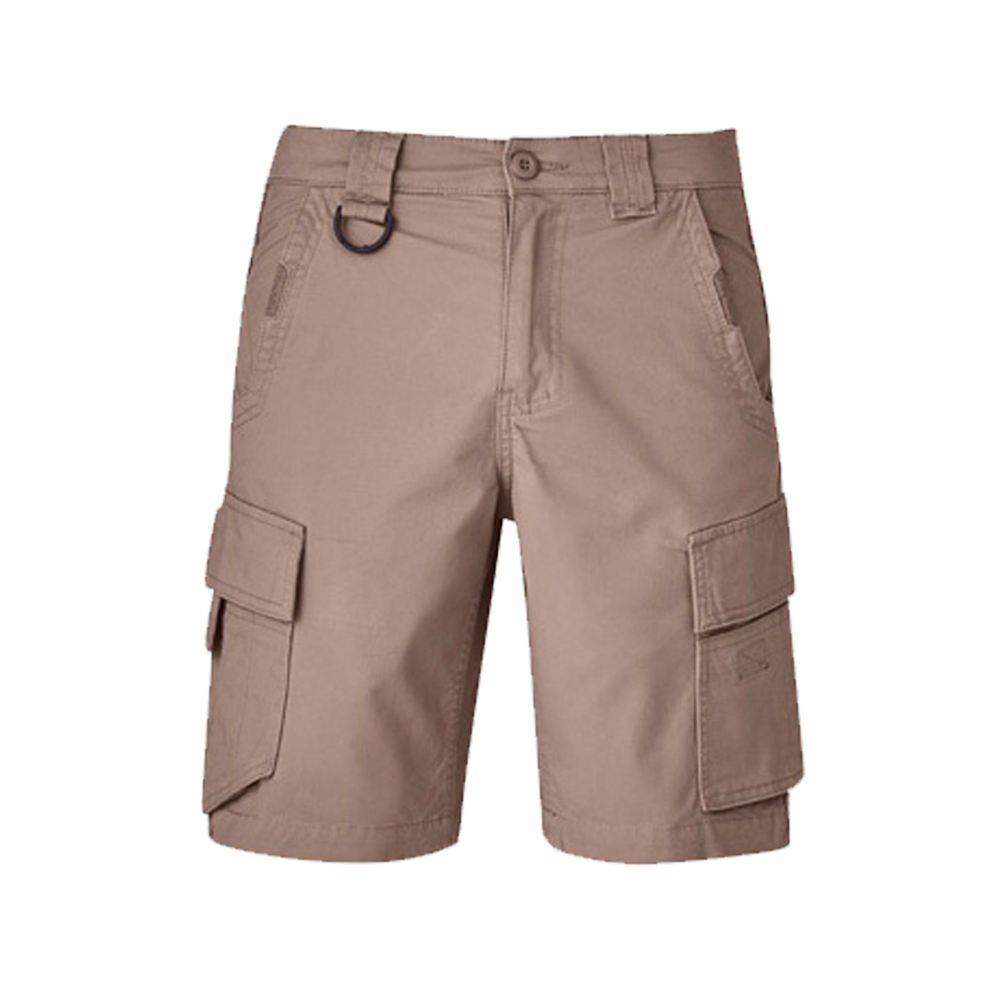 mens streetworx curved cargo short in khaki