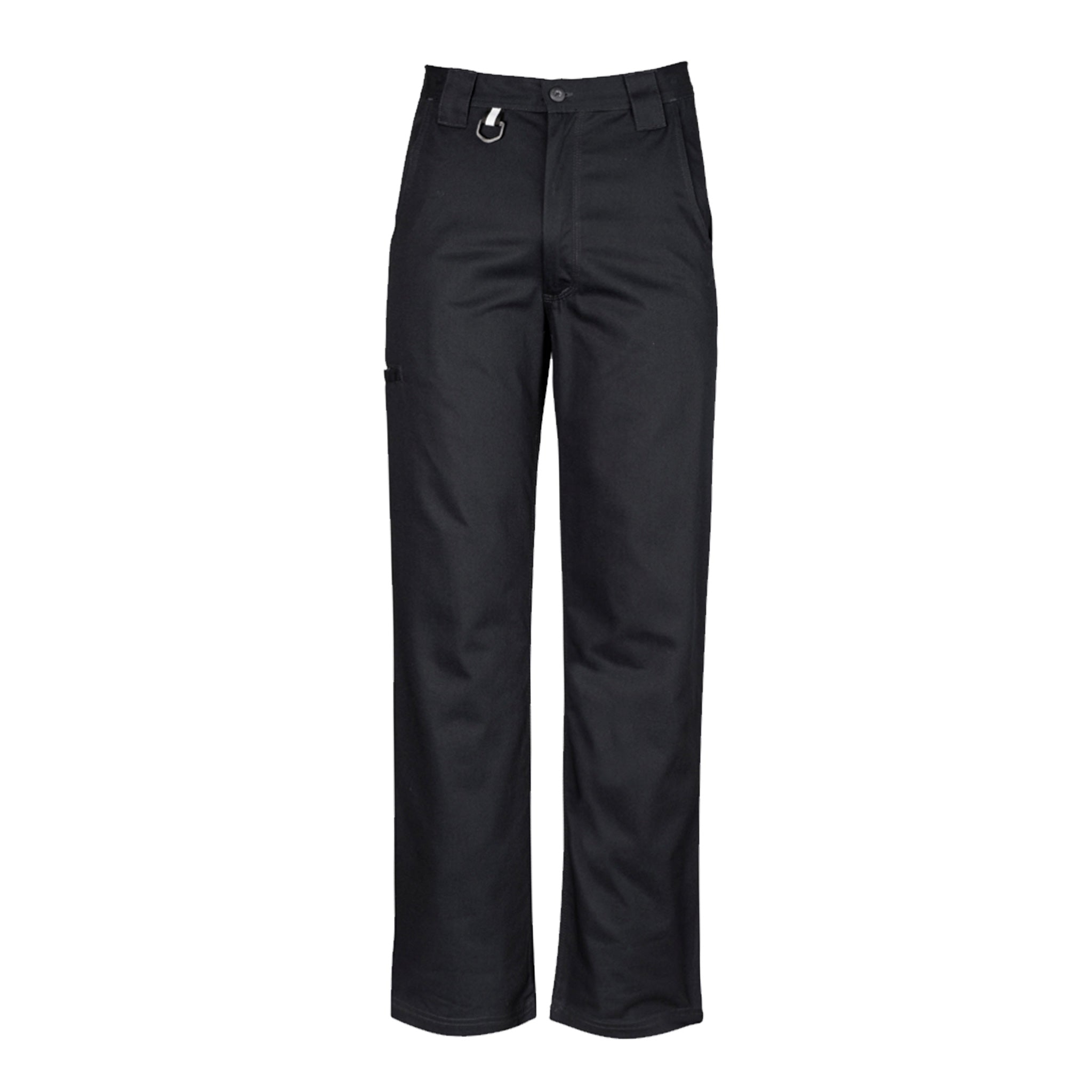 plain utility pant in black