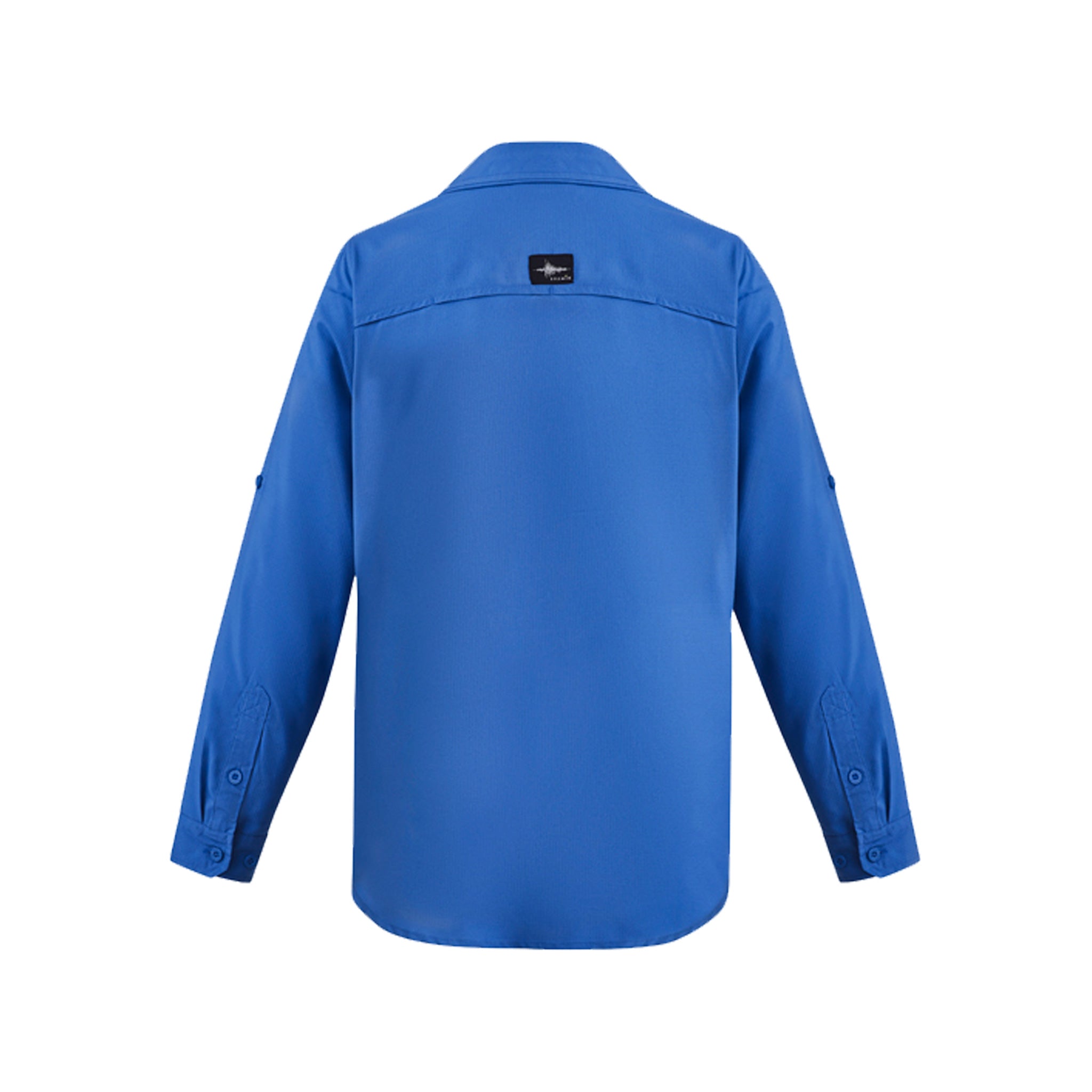 syzmik outdoor long sleeve shirt in blue