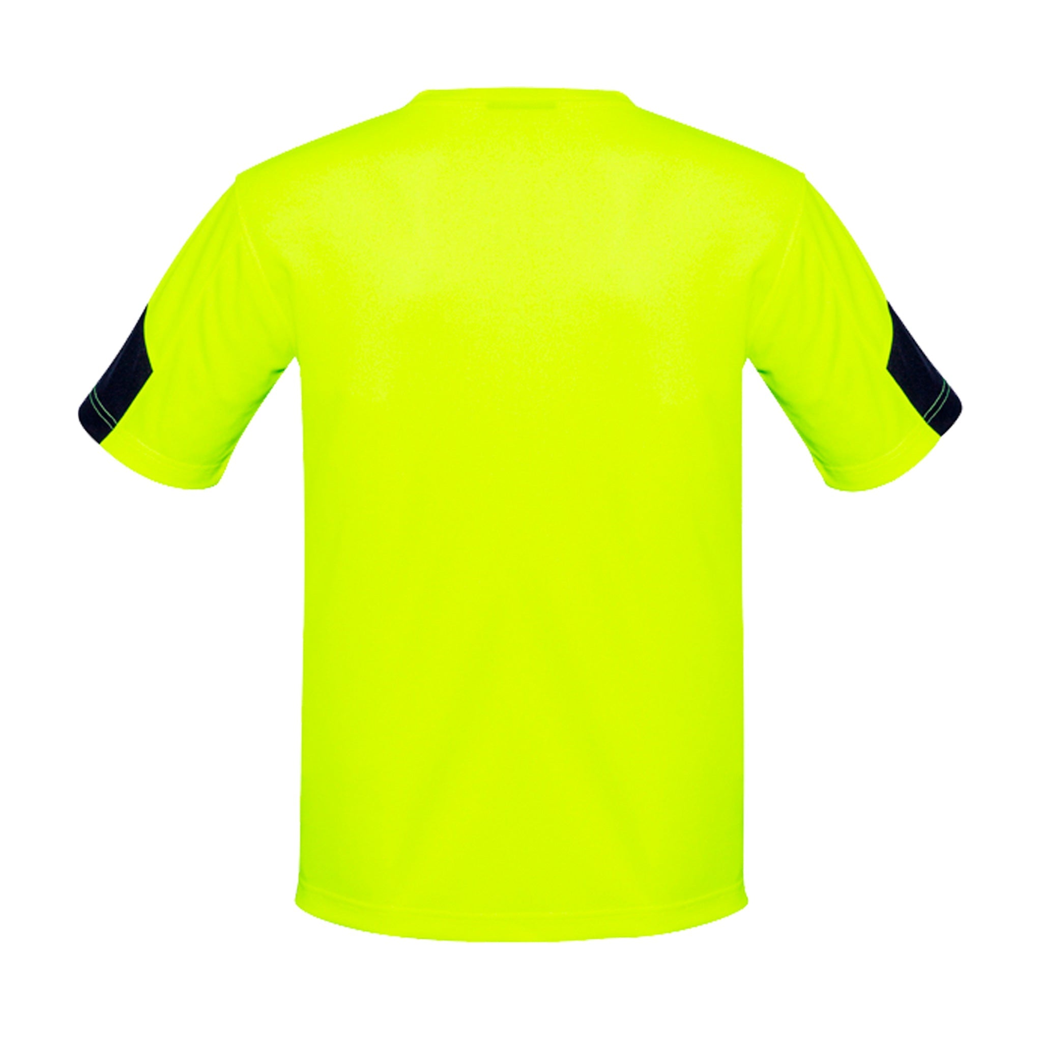 back of hi vis squad t shirt in yellow