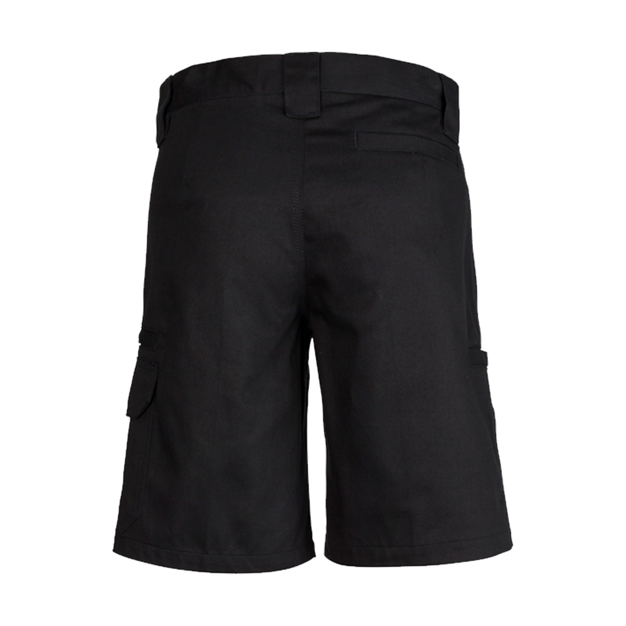 syzmik back of womens plain utility short in black