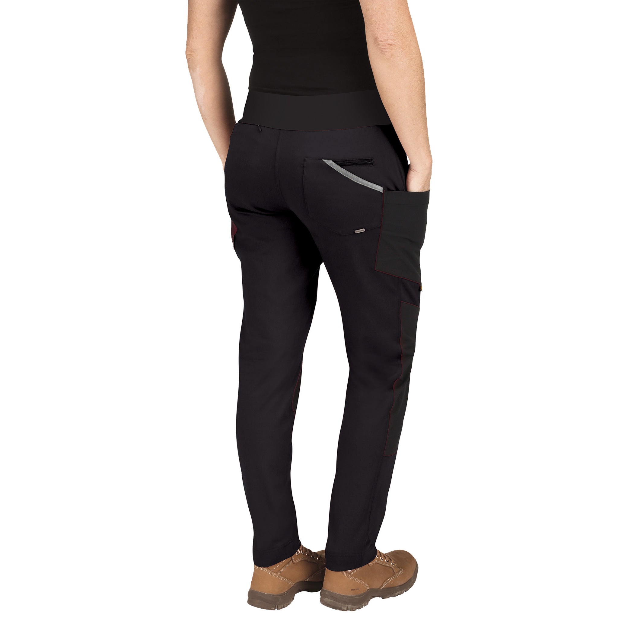 cat workwear ladies work stretch legging in black