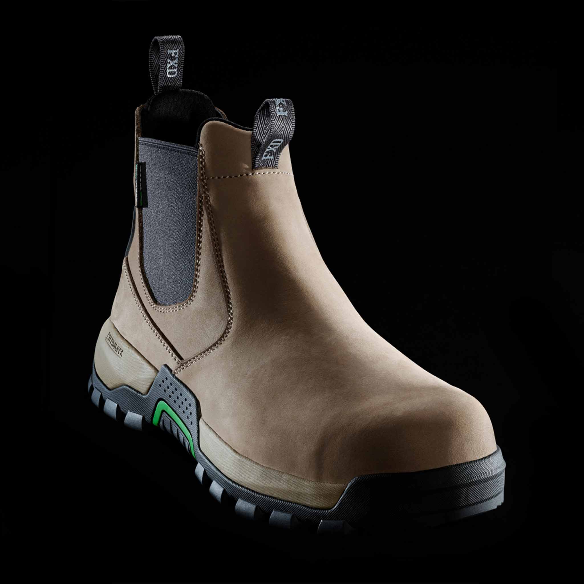 fxd nitrolite slip on work boot in stone