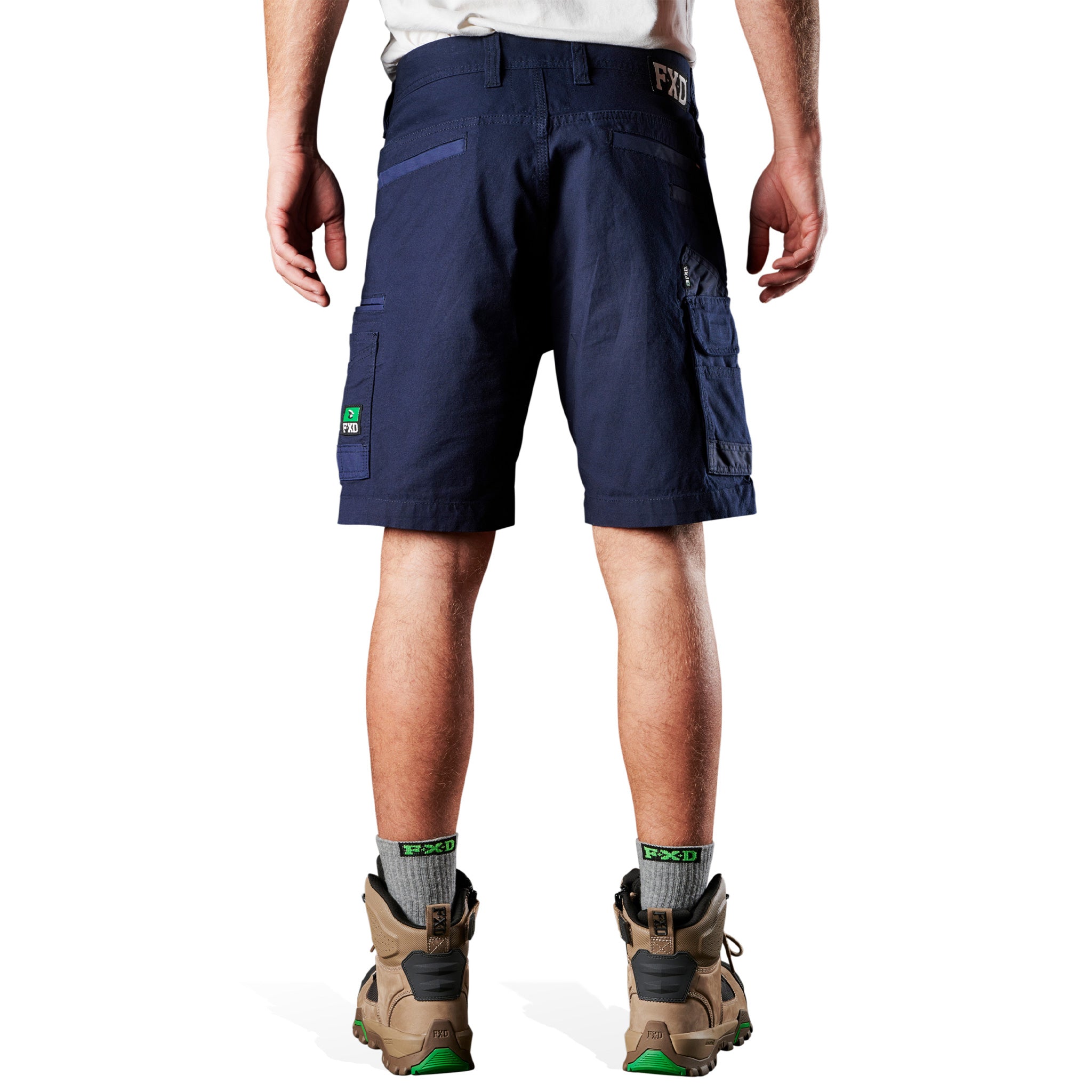 fxd stretch canvas work shorts in navy